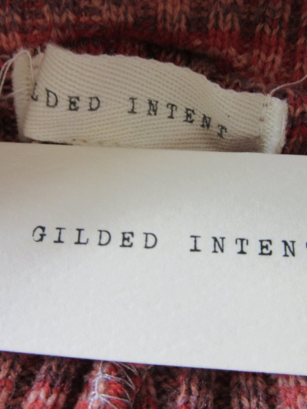 Gilded Intent Fall Theme Knit M Stretchy Sweater-NWT - Picture 4 of 5